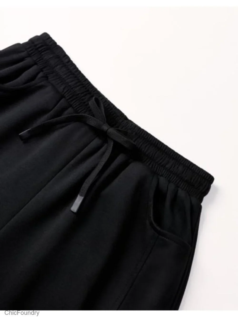 Men's Baggy Wide Leg Sweatpants with Pockets Elastic Waist